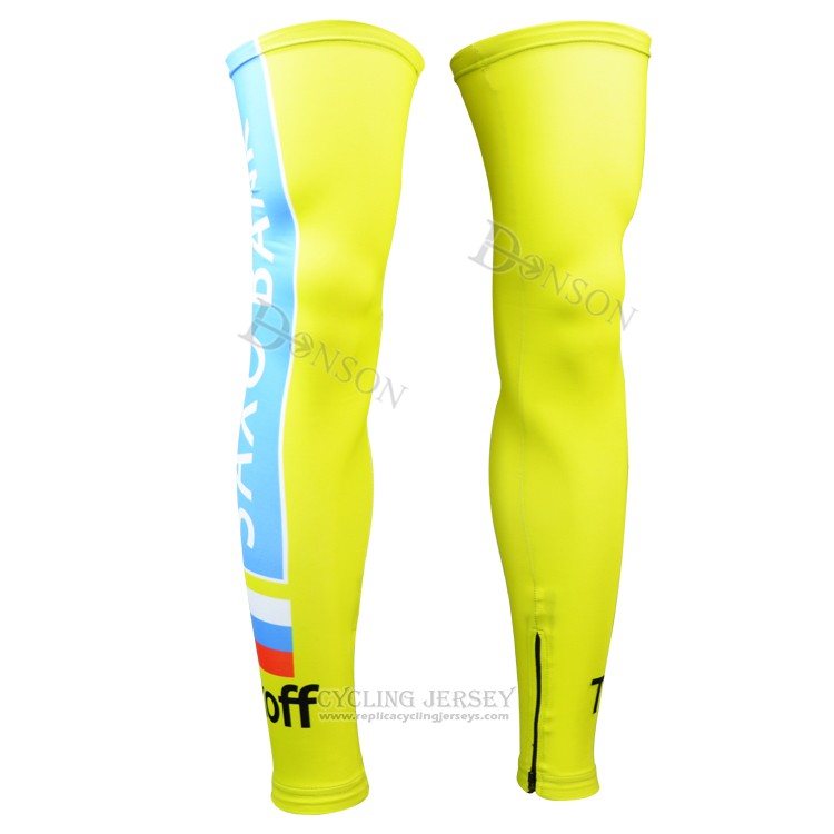 2015 Saxo Bank Tinkoff Leg Warmer Cycling Yellow